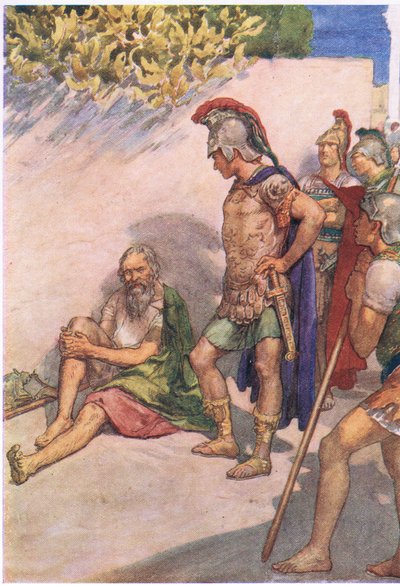 Alexander en Diogenes, uit Plutarchus